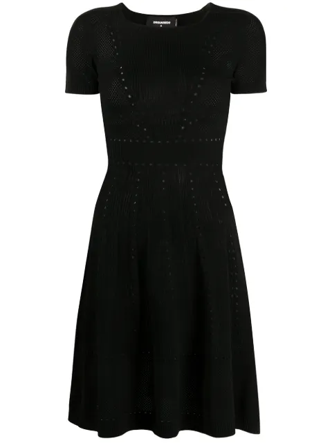 DSQUARED2 pointelle knit short dress