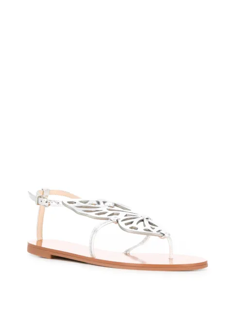 Sophia Webster Butterfly flat sandals silver SSM20057 - Farfetch
