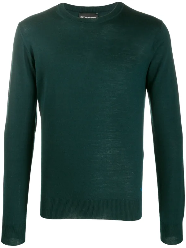 green armani jumper