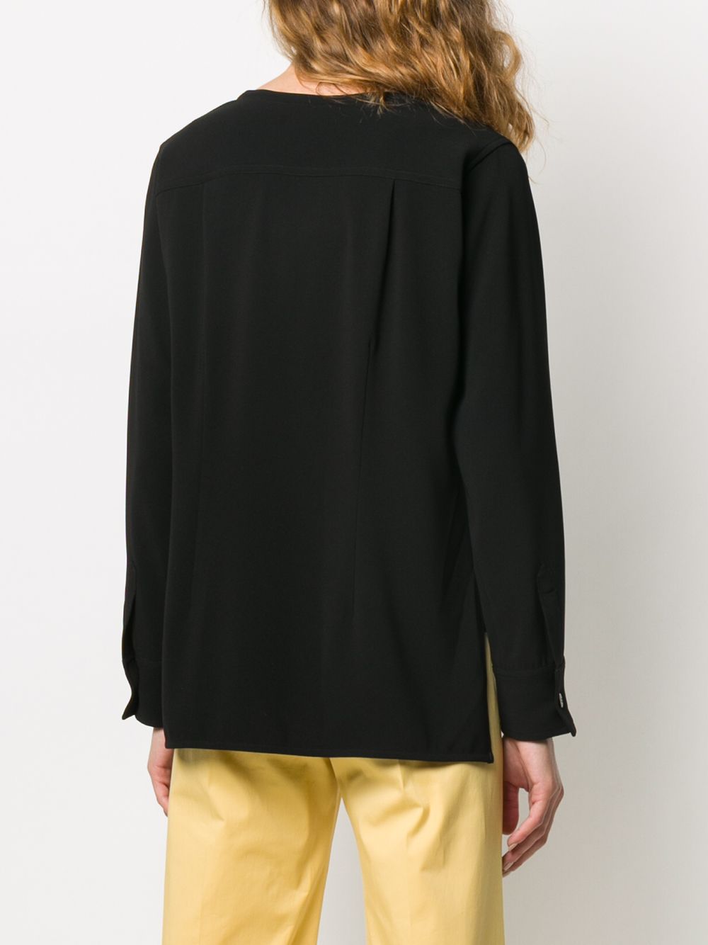 фото Brag-wette open-neck blouse