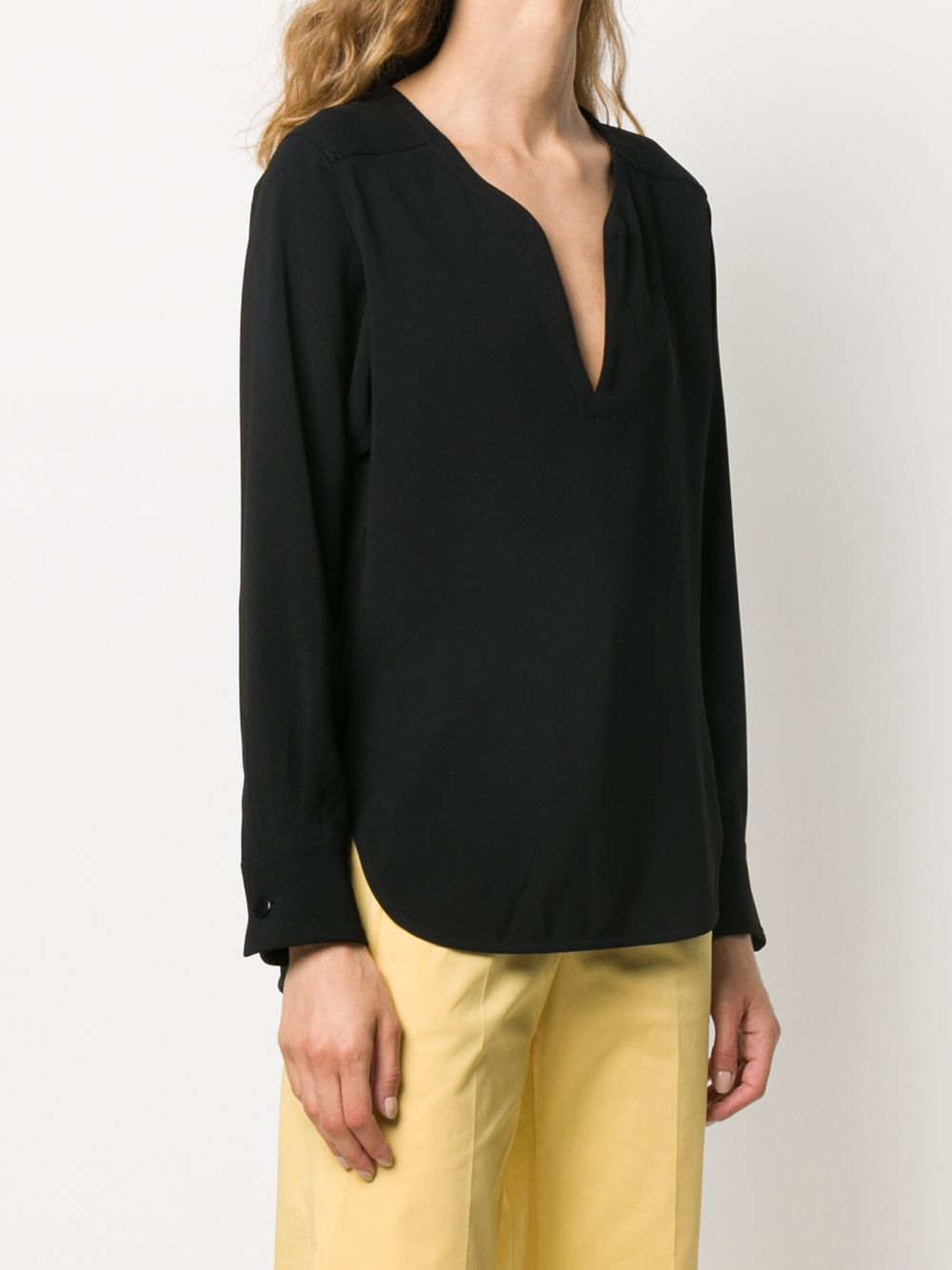 фото Brag-wette open-neck blouse