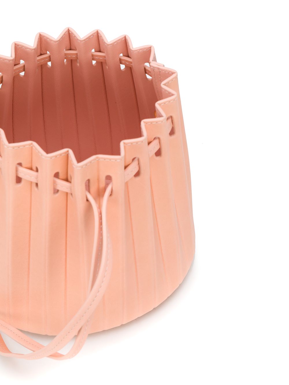 фото Mansur gavriel plisettata pleated bucket bag