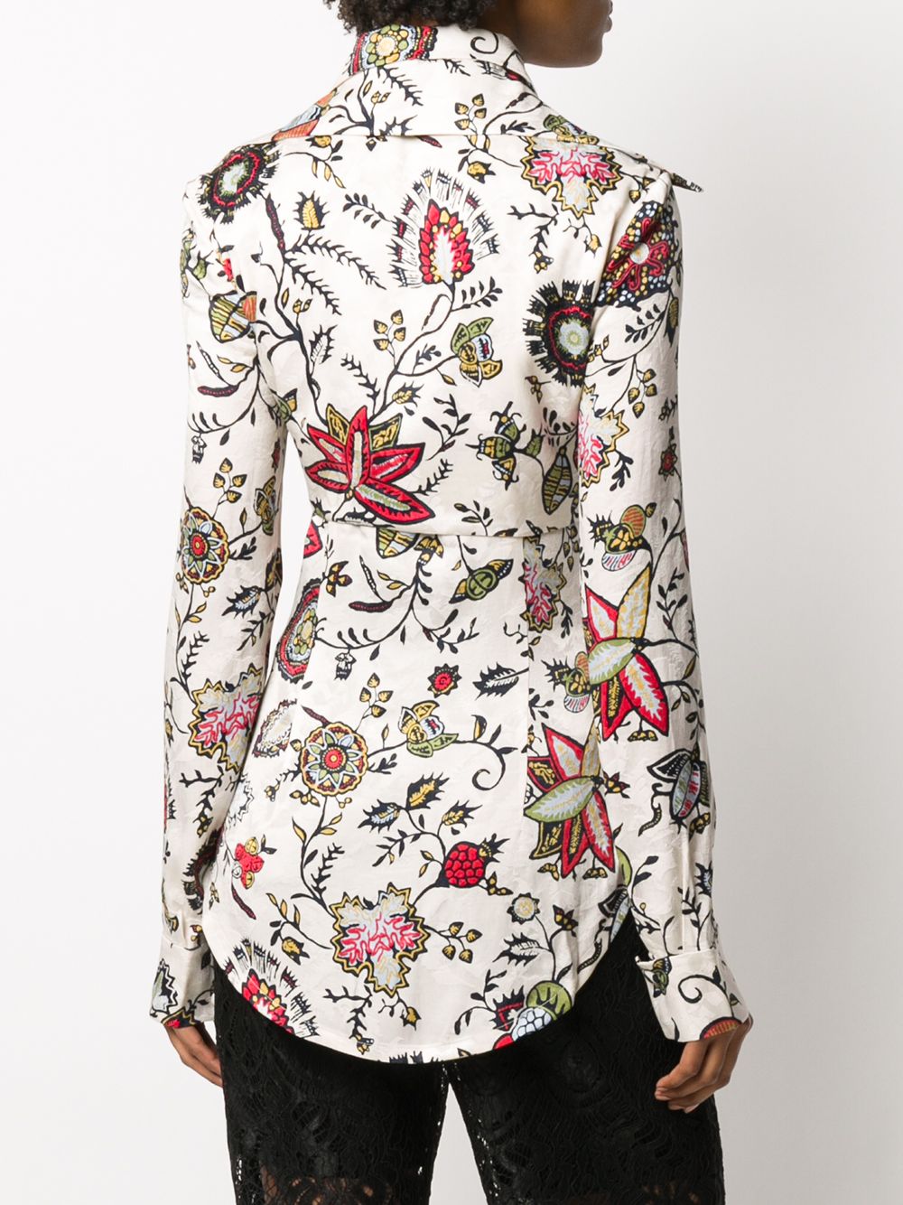 фото Matériel floral print layered shirt