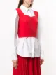 Marni sweetheart neckline sleeveless top