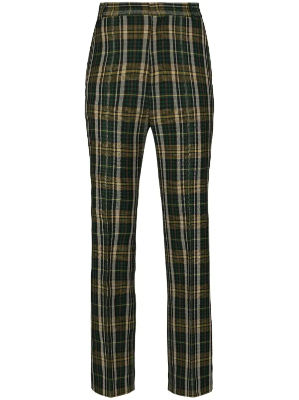 yellow tartan trousers