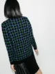 Plan C check-pattern intarsia-knit jumper