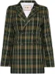 Image 1 of Plan C double-breasted tartan blazer