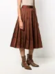 Plan C Duchesse pleated midi skirt