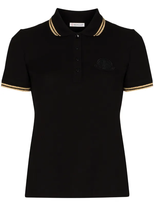 Moncler metallic-stripe Trim Polo Shirt 