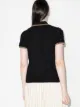 Moncler metallic-stripe trim polo shirt