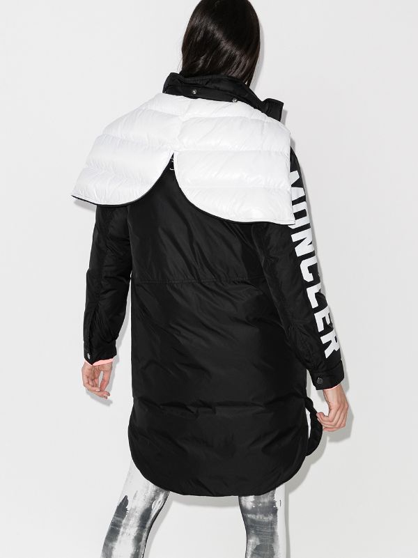 moka hooded down quilted parka moncler