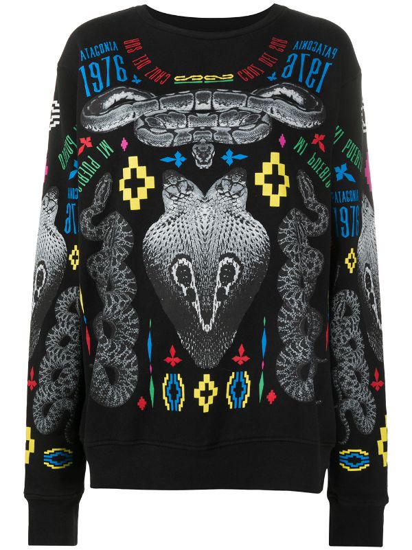 marcelo burlon snake sweatshirt