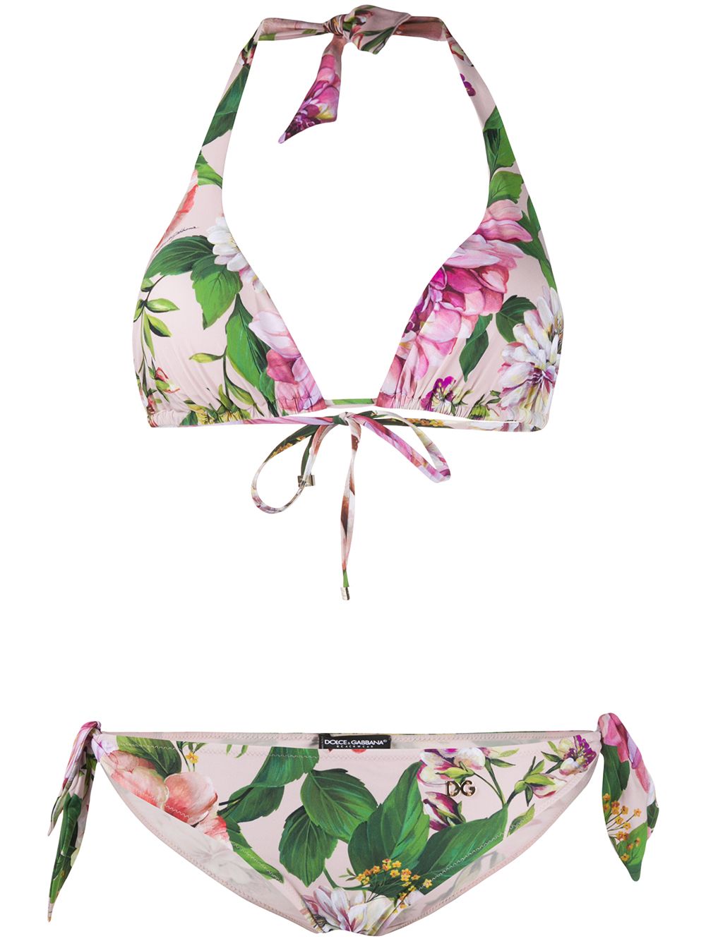 фото Dolce & gabbana underwear two-piece floral print bikini