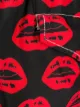 Mc2 Saint Barth lip-print drawstring swim shorts