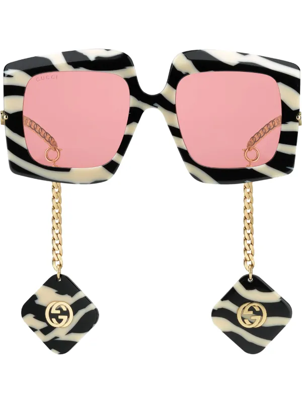 gucci zebra sunglasses