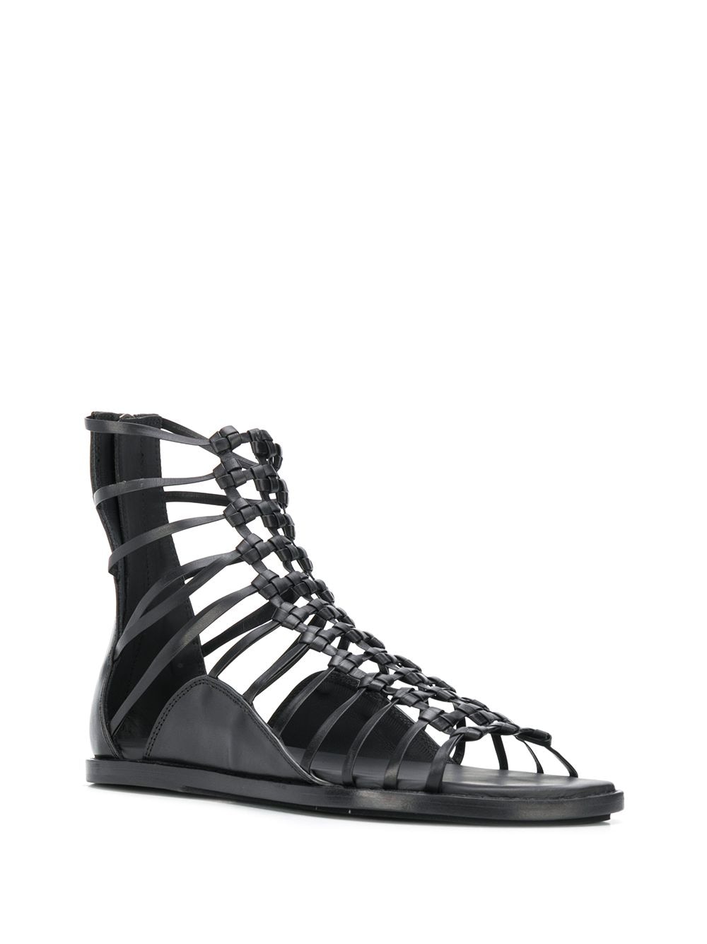 Ann Demeulemeester Gladiator sandalen - Zwart