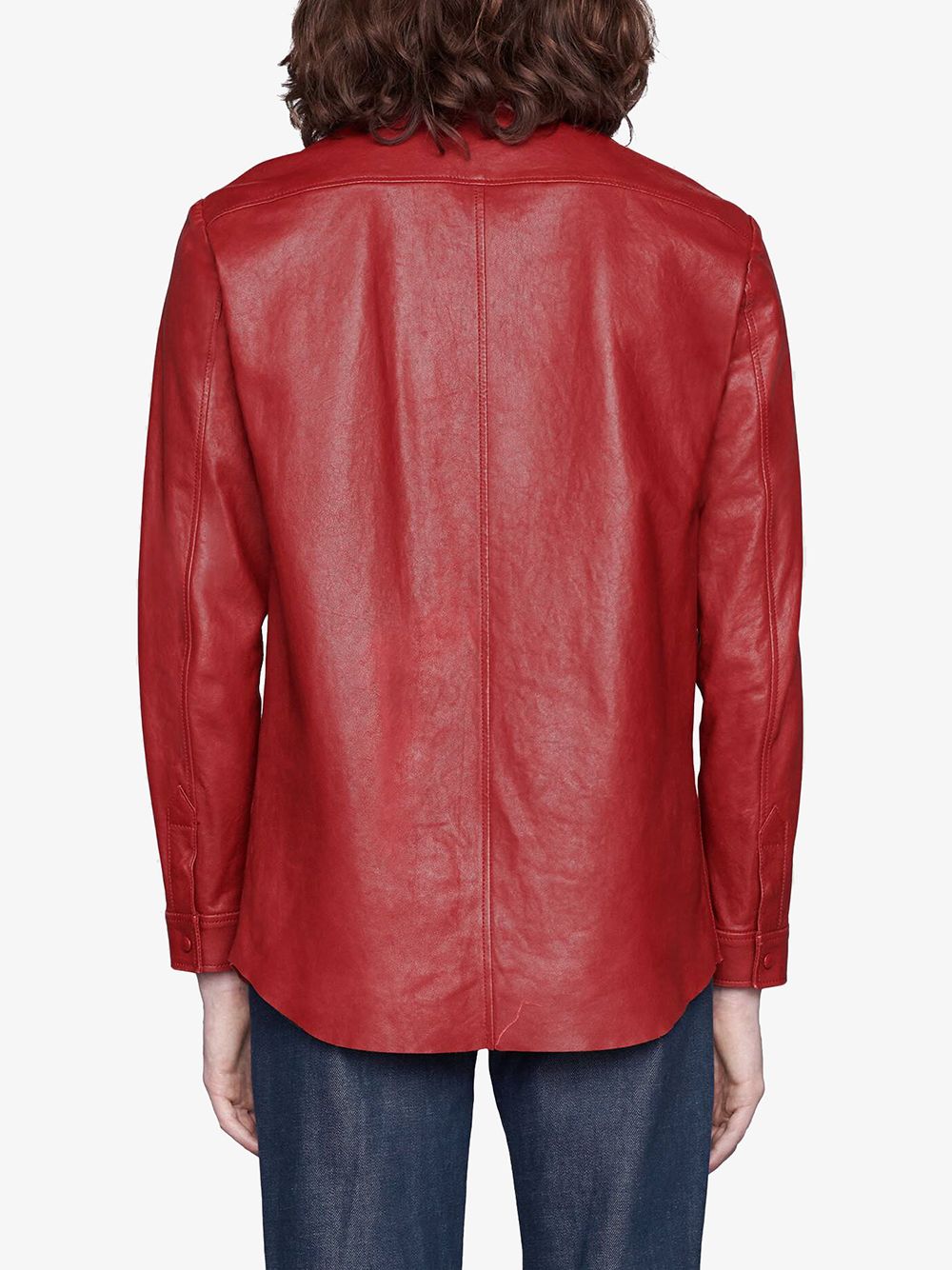 фото Gucci куртка-рубашка с заостренным воротником
