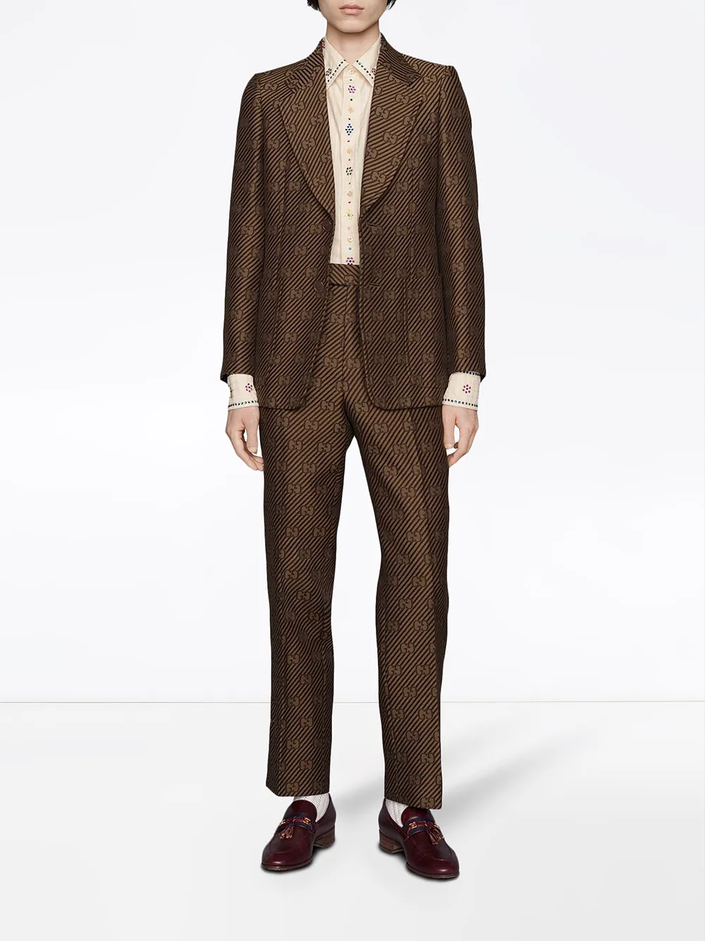 Image 2 of Gucci GG single-breasted blazer jacket