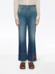 Gucci ロゴ フレアジーンズ
