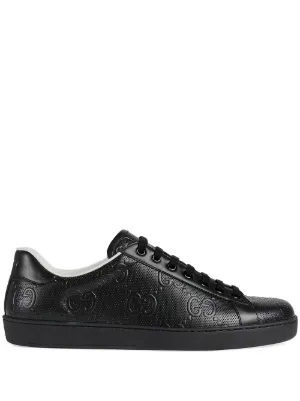 black mens gucci shoes