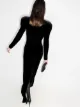 Mônot cut-out velvet maxi dress