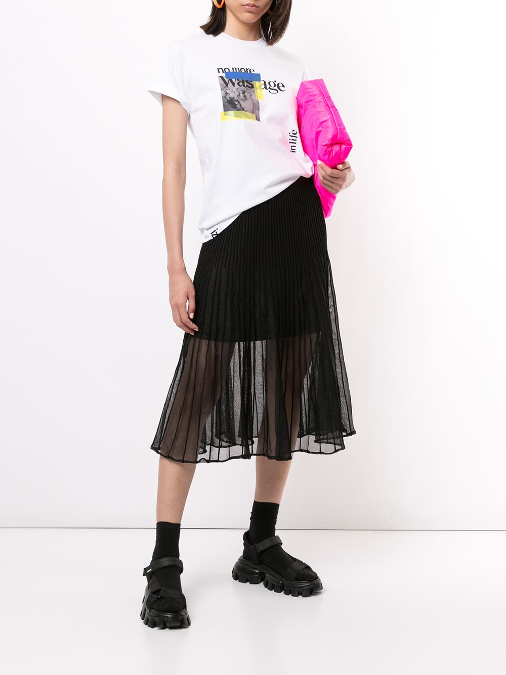 фото Izzue pleated midi skirt