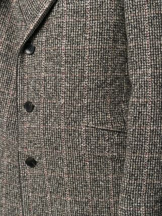 Glen check tweed coat展示图