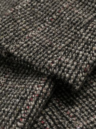 Glen check tweed coat展示图