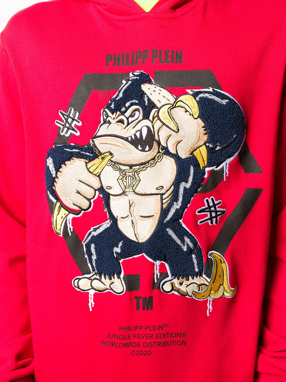 фото Philipp plein толстовка king plein gorilla с капюшоном