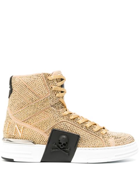 Philipp Plein studded high-top sneakers Women