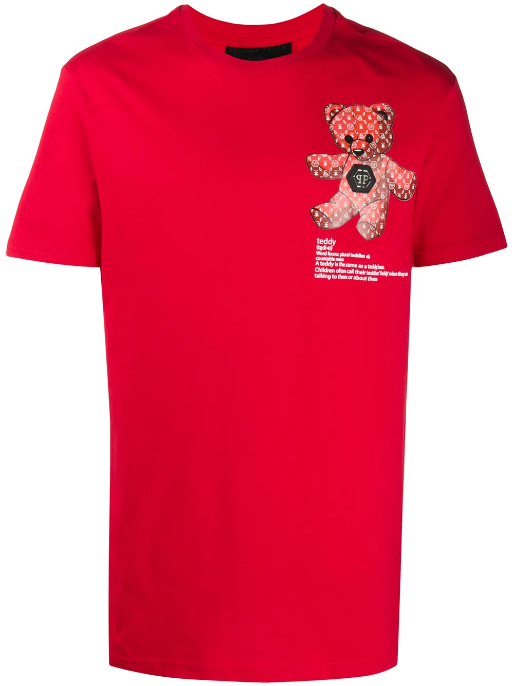 red teddy bear shirt