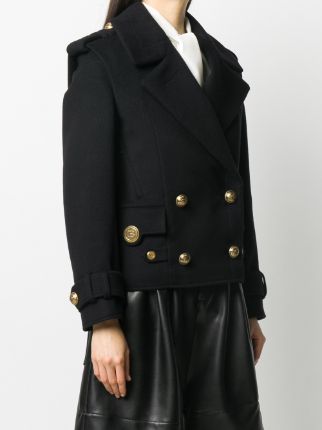cropped double-breasted jacket展示图
