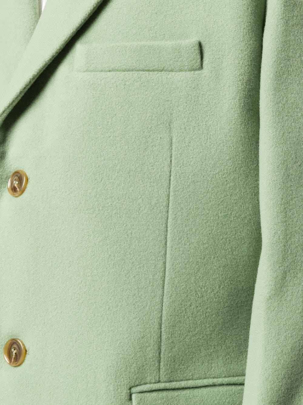 Shop Martine Rose Single Breasted Coat In Green