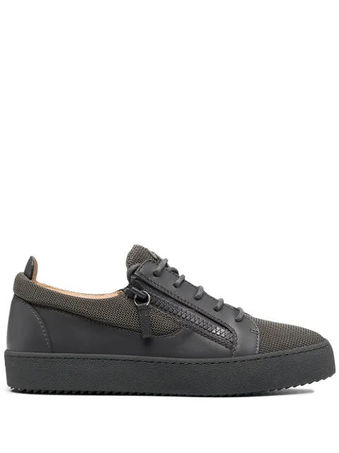 Giuseppe Zanotti кеды на шнуровке и молнии