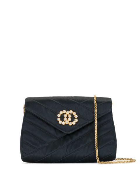 CHANEL 1992 CC rhinestone-embellished shoulder bag Women