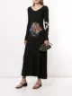 Image 2 of Yohji Yamamoto floral patch embroidered dress