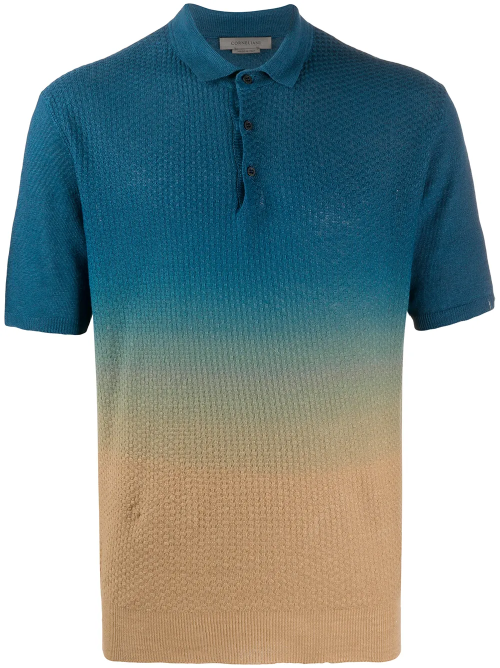 gradient-effect polo shirt