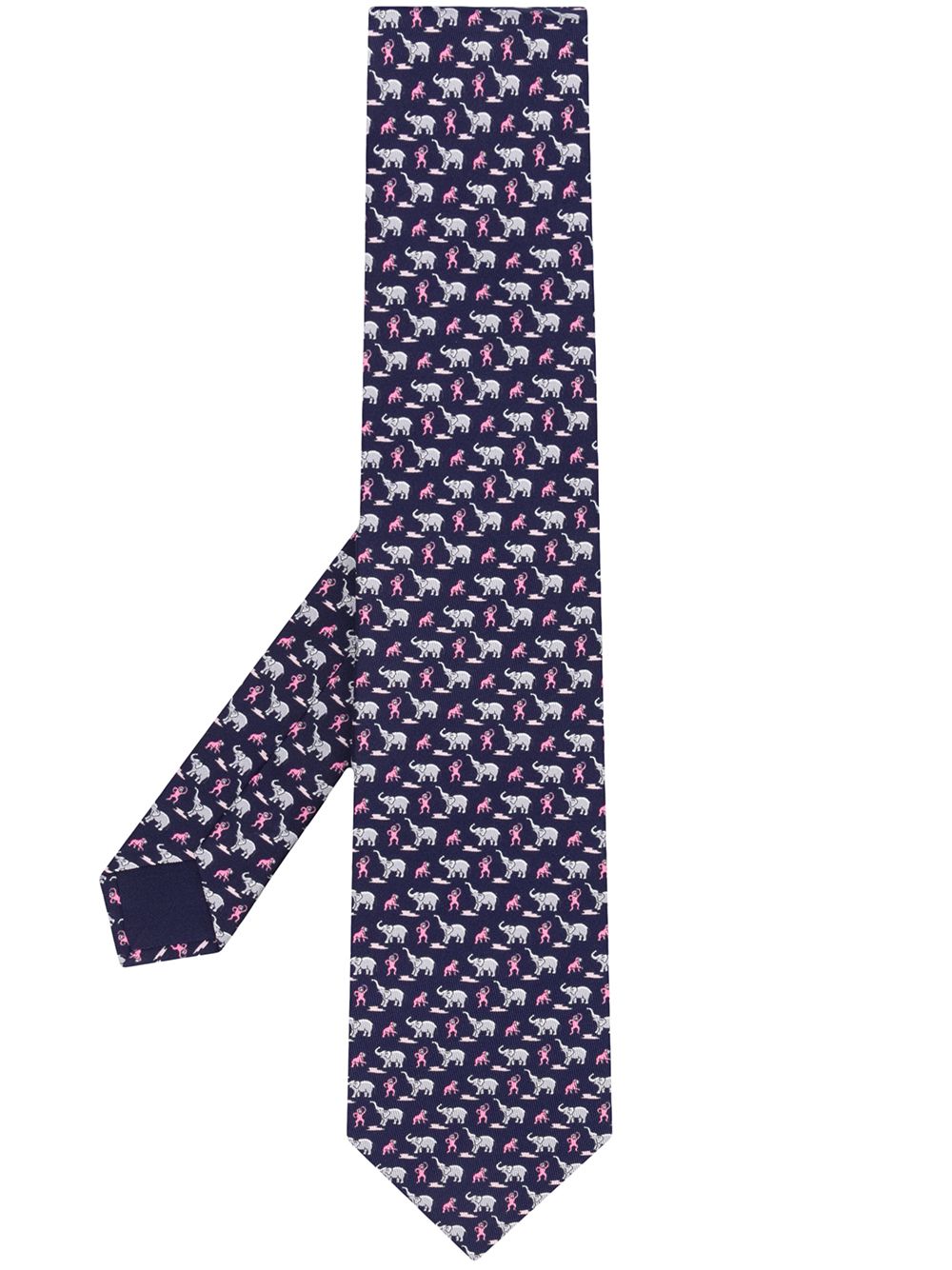 фото Hermès галстук 2010-х годов с анималистичным принтом