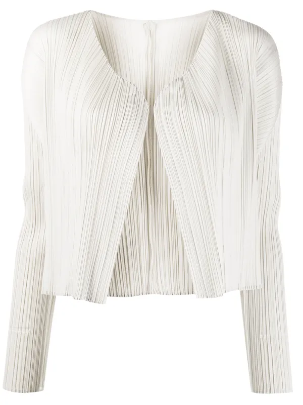 pleats please issey miyake cardigan
