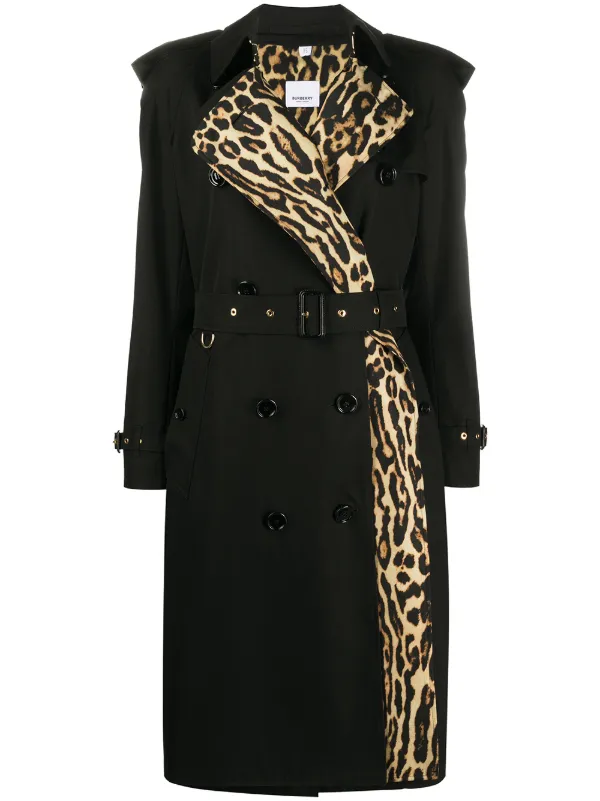 Leopard print lined coat clearance