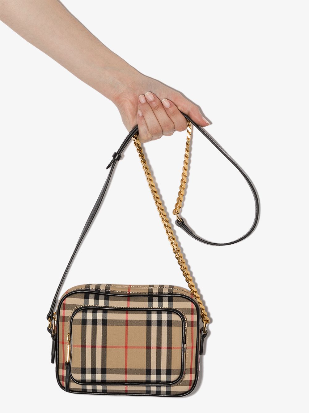 фото Burberry сумка через плечо в клетку vintage check