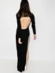 Mônot backless high slit gown