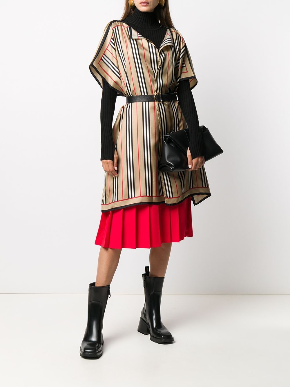 фото Burberry кейп в полоску icon stripe