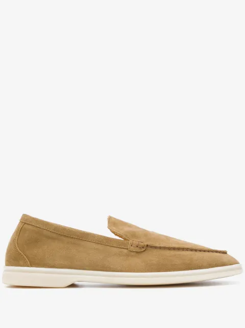 Scarosso mocasines con puntera de almendra