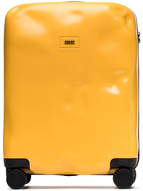 yellow hand luggage