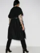 Burberry short-sleeve belted cape coat