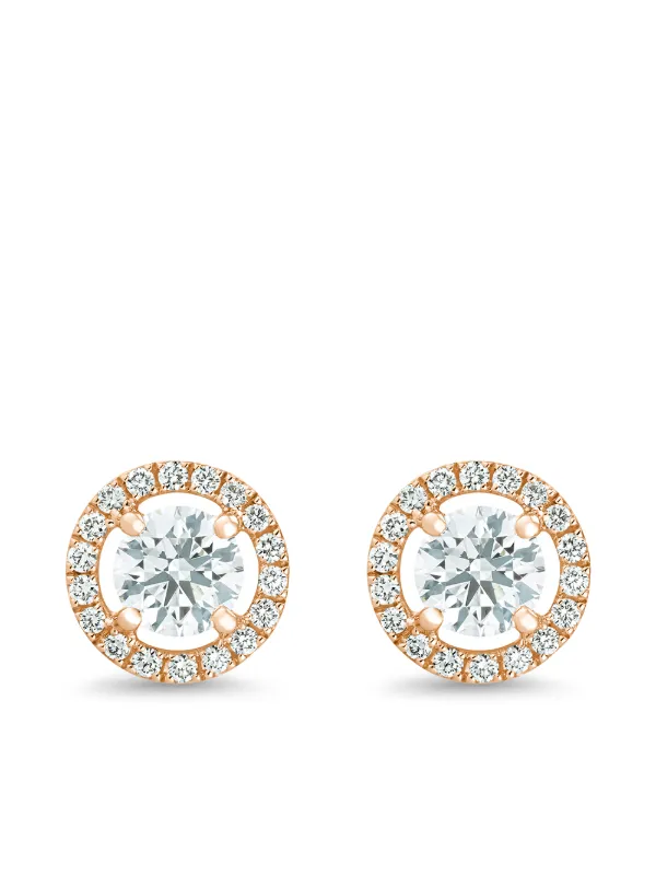 Aura round brilliant diamond studs