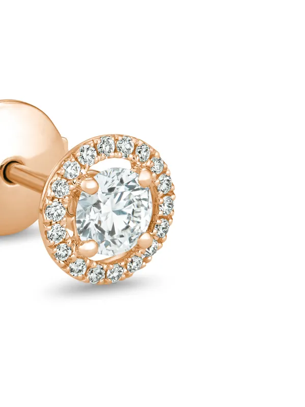 Aura round brilliant diamond studs