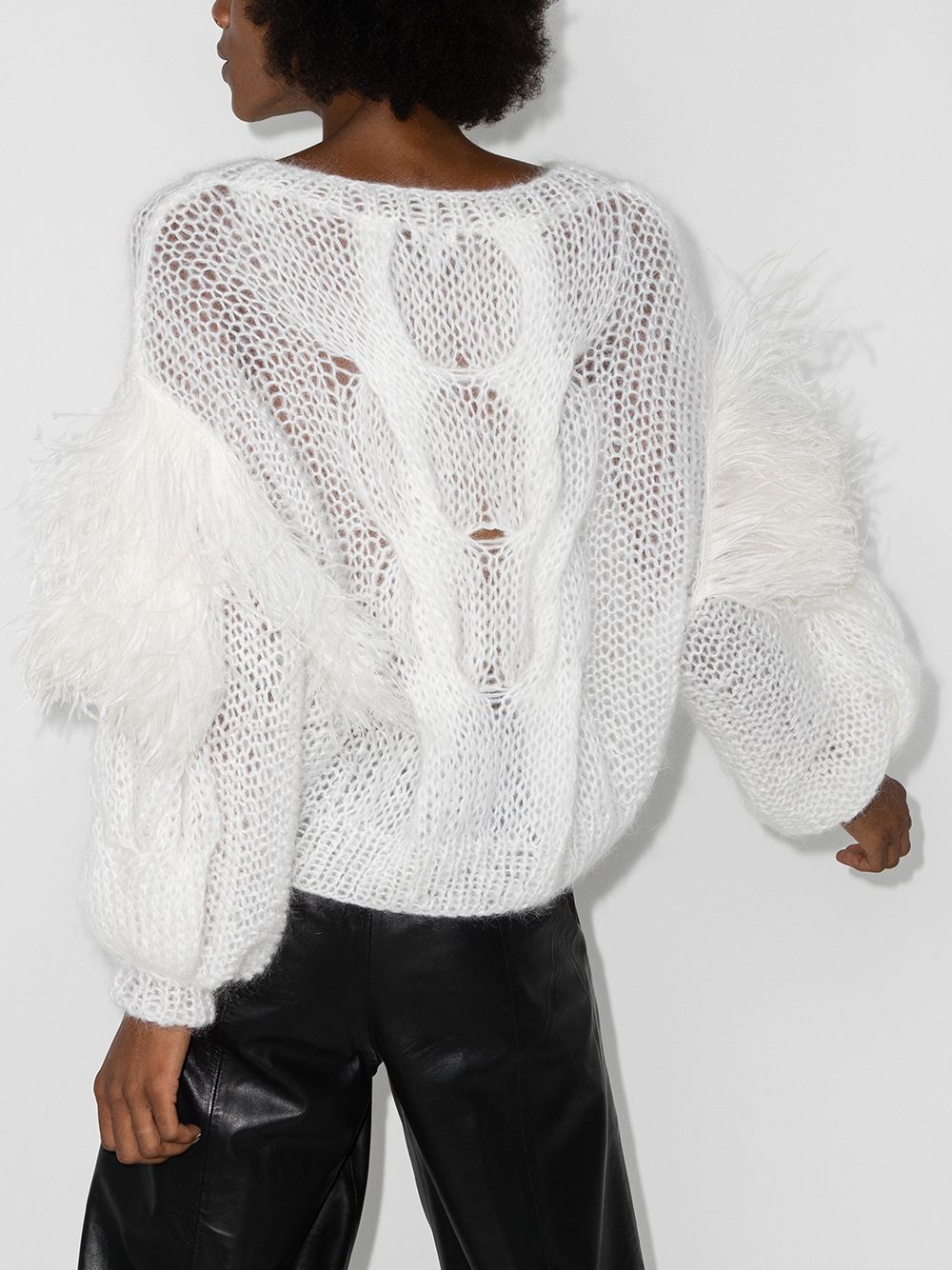 фото Loewe ostrich feather edge sweater