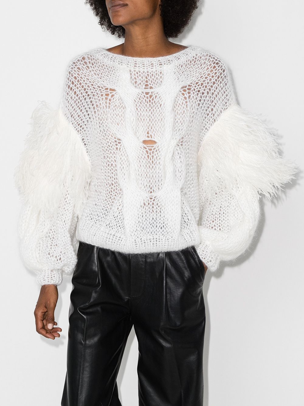 фото Loewe ostrich feather edge sweater